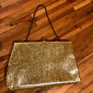 VINTAGE Gold Evening Bag